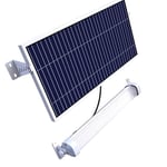 Solarsys® - Kit d'éclairage Solaire pour Vélo/Abri de Voiture 2600 Lumens 20W Panneau Solaire,Matière en PC +ABS pour Vélos/Arrêts de Bus, Gare Routière, Abris pour Barbecue, etc.