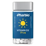 Pharbio Vitamin D3 25µg 120 st