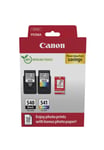 Canon PG-540 / CL-541 Genuine Ink Cartridges, Pack of 2 (1 x Black, 1 x Colour),