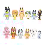 Cartoon Animation Bluey Lektid Leksaker Modellfigurer Barnleksak 12 st