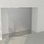 INR Iconic Nordic Rooms Dusjvegg ARC 43 Frame Plus Måltilpasset Krom / Grått Glass