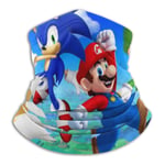 Mario Bros And Sonic Team Reusable Cotton Fabric mask,Unisex Black Cotton,Washable