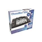 Lexibook ChessMan® Elite Echiquier Electronique Interactif, 64 niveaux de difficulté, diodes lumineuses, à piles ou adaptateur 9V, noir/blanc, CG13002,2joueurs