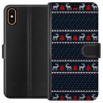 Apple iPhone XS Svart Plånboksfodral Tomtens Team