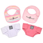 John Adams | Tiny Tears - Bibs & Nappies Set: One of the UK's best loved doll brands! | Nurturing Doll Accessories | Ages 18m+