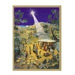 Nativity Star over Stable Richard Sellmer Advent Calendar Card 105 x 155mm