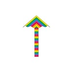 Icare- Cerf-Volant Monofil Delta Eco Twister Rainbow 85 Lot de 6 Jeux Traditionnels, IMAK001, Multicolore