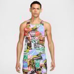 Nike Dri-FIT Run Energy Fast Singlet Herr L Röd/Orange/Gul/Grön/Blå för löpning