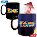 OFFICIAL BACK TO THE FUTURE DELOREAN HEAT CHANGING MAGIC COFFEE MUG CUP ABY