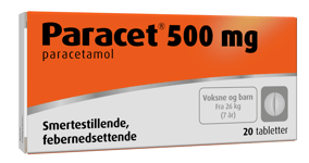 Paracet 500 mg tabletter 10 stk