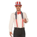 Bristol Novelty Mens USA Patriotic Collar and Braces Set BN3397