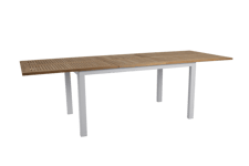 Lyon matbord light grey/teak 194/252 x 92 x 74