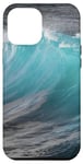 Coque pour iPhone 13 Pro Max Water Surf Nature Sea Spray mousse vague Ocean