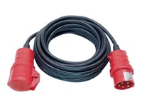 Brennenstuhl H07rn-F 5G2,5 - Förlängningskabel För Ström - Iec 60309 16A (Hona) Till Iec 60309 16A (Hane) - Ac 400 V - 25 M - Svart