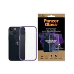 iPhone 13 Mini PanzerGlass ClearCase Antibakteriell Deksel - Lilla / Klar