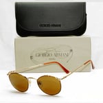 Authentic Giorgio Armani 1997 Vintage Sunglasses Gold Brown Mens Womens 132 759