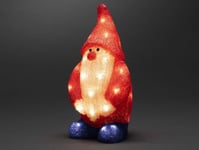 Christmas lights Decoration Santa Gnome Gonk Indoor Outdoor LED Acrylic Red 36cm
