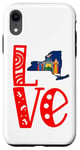iPhone XR Love New York in Art Block Letters Case