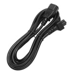 C14 To C5 Power Cord IEC 320 C14 Male To C5 Female Adapter Cable 10A 250V