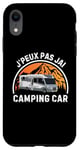 Coque pour iPhone XR J'Peux Pas J'ai Camping Car Campeur Humour 70s Rétro Vintage