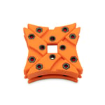 EKWB EK-Vardar X3M Case Fan Damper 4 Pack - Orange