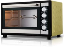 Toaster oven,46L Oven 250 ℃ Temperature Adjustable and 120 Minutes Timing 2000W Four-layer Household Commercial Hot Air Grill Fork Fermentation Independent