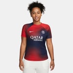 Nike Paris Saint-Germain Tränings T-Shirt Dri-FIT Pre Match - Navy/Röd/Vit Dam adult DX3828-411