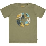 Fjällräven Kids Forest Findings T-shirt (Beige (LIGHT OLIVE/622) 158 cm)