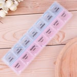 1pc 7 Day Pill Box Medicine Tablet Dispenser Organizer Weekly St One Size