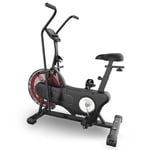 Vélo d'appartement SportPlus, newest edition Air Bike, pour le fitness, Vélo elliptique pour la maison, Entraînement efficace, Max. Poids de l'utilisateur 135 kg, SP-FB-2000