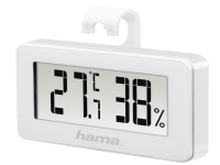 Hama 00186363, Vit, Inomhushygrometer, Inomhustermometer, 20 - 95%, -10 - 50 ° C, F, °C, Batteri