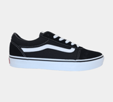 Vans Ward Canvas Kids Girls VN0A38J9IJU1 Shoes Black/White UK 10-6