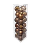 FEERIC CHRISTMAS - Déco de Sapin Lot de 18 Boules de Noël D 3 cm - Bronze