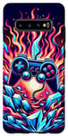 Coque pour Galaxy S10+ Manette de jeu Fire And Ice Cool Gamer