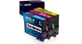 Cartouche compatible - Zambrero 603 xl couleur cartouche d'encre compatible pour epson 603 603xl avec epson workforce wf-2810 wf-2850 wf-2830 wf-2835, expression home