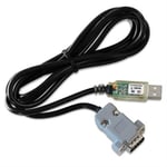 Dini Argeo RS232 till USB kabel 1,5m med förskruvning för DB9