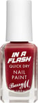 Barry M in a Flash Quick Dry Nail Paint, Shade Red Race | Red Nail Polish