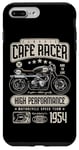 Coque pour iPhone 7 Plus/8 Plus Café Racer Moto Anniversaire Motard Né en 1954
