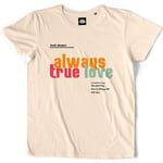 Teetown - T Shirt Homme - Always True Love - Kissing Kiss Couple Heart Babe Bae - 100% Coton Bio