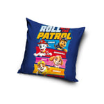 Paw Patrol Square Cushion Pre-Filled Pups Roll On Kids Bedroom Blue
