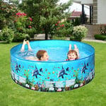 Kids Outdoor Inflatable Swimming Pool Swim Center Water Fun Play B Dolphin 152:25