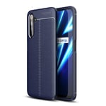 NOKOER Case for Realme 6 Pro, TPU Slim Phone Case, Flexible Material Air Cushion Anti-Drop Design Cover [Anti-Fingerprint] Silicone Case - Blue