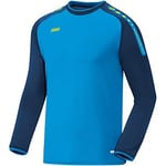 Jako Champ Men's Sweat, mens, Sweat Champ, 8817, Jako Blue/Navy/Neon Yellow, S