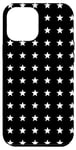 Coque pour iPhone 13 Pro Max White Black Moonlight Star Sky Starry Pattern