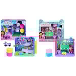 Gabby et la Maison Magique - Gabby's Dollhouse - Playset Deluxe La Salle De Jeu Chabriolette & Gabby et la Maison Magique - Playset La Salle De Musique DJ Miaou - 1 Figurine + Accessoires