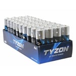 TYZON ALKALISKE AA-BATTERIER 40-PK