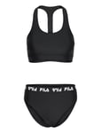 Sorano Racer Back Bikini Sport Women Women Sports Clothes Sport Swimwear Sport Bikinis Black FILA