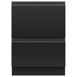 Fisher Paykel DD60D4HZB9 Series 9 Double Dishdrawer With Recessed Handles - BLACK