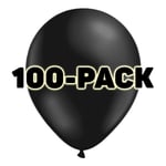 Ballonger Svarte Metallic - 100-pakning