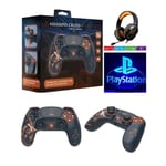 Manette PS4 Bluetooth Assassin's Creed Mirage Boutons lumineux 3.5 JACK Silhouette + Casque Gamer Pro Gaming PS5 PS4 Switch Xbox One